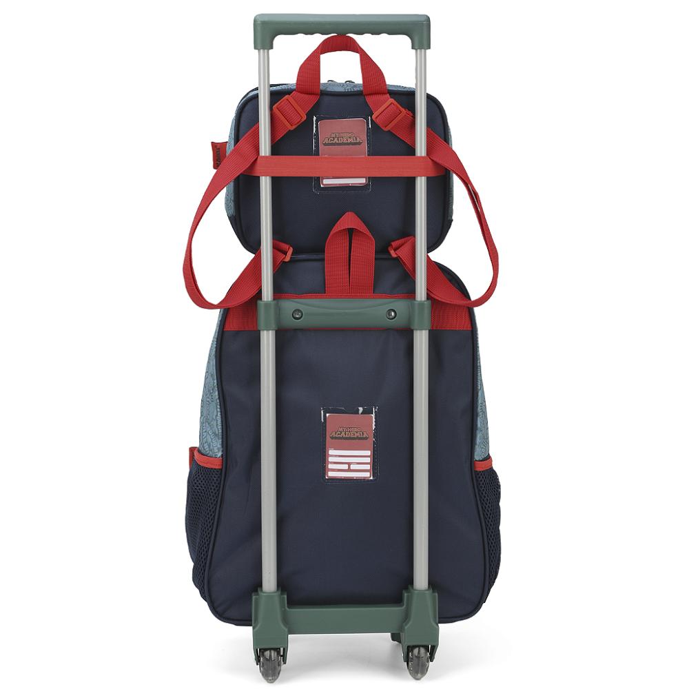 Encontraproduto.com.br - Kit Mochila de Rodinhas Lancheira Luxcel My Hero Academia