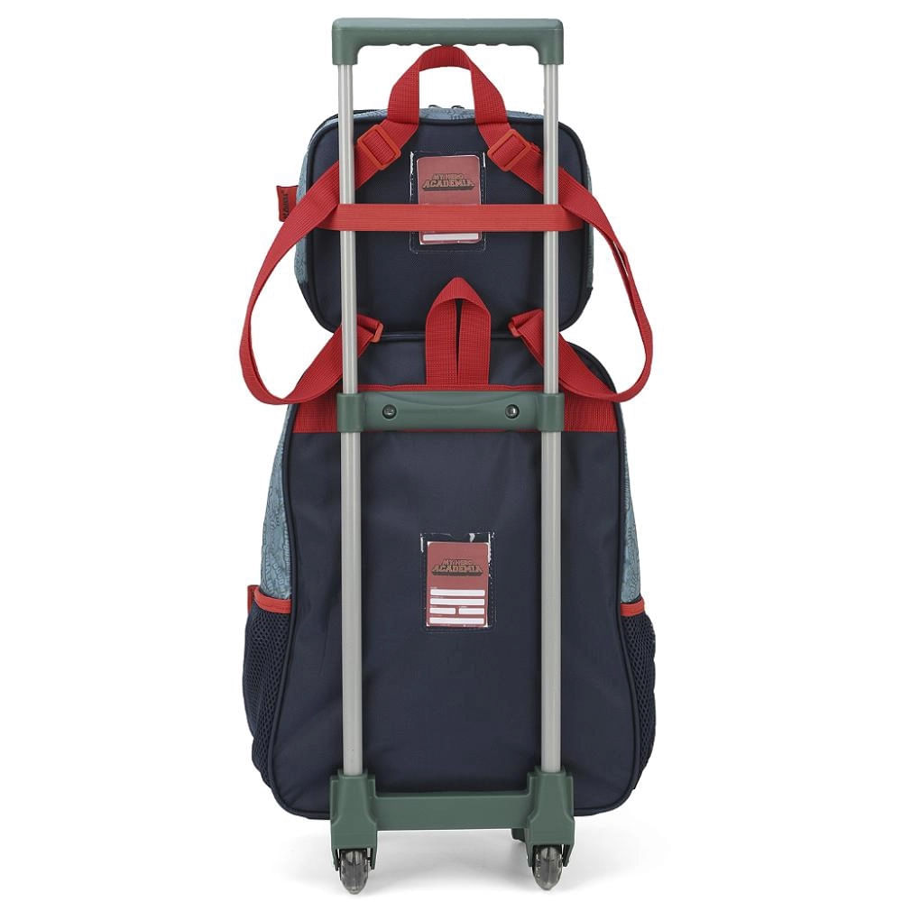 Encontraproduto.com.br - Kit Mochila de Rodinhas Lancheira Luxcel My Hero Academia