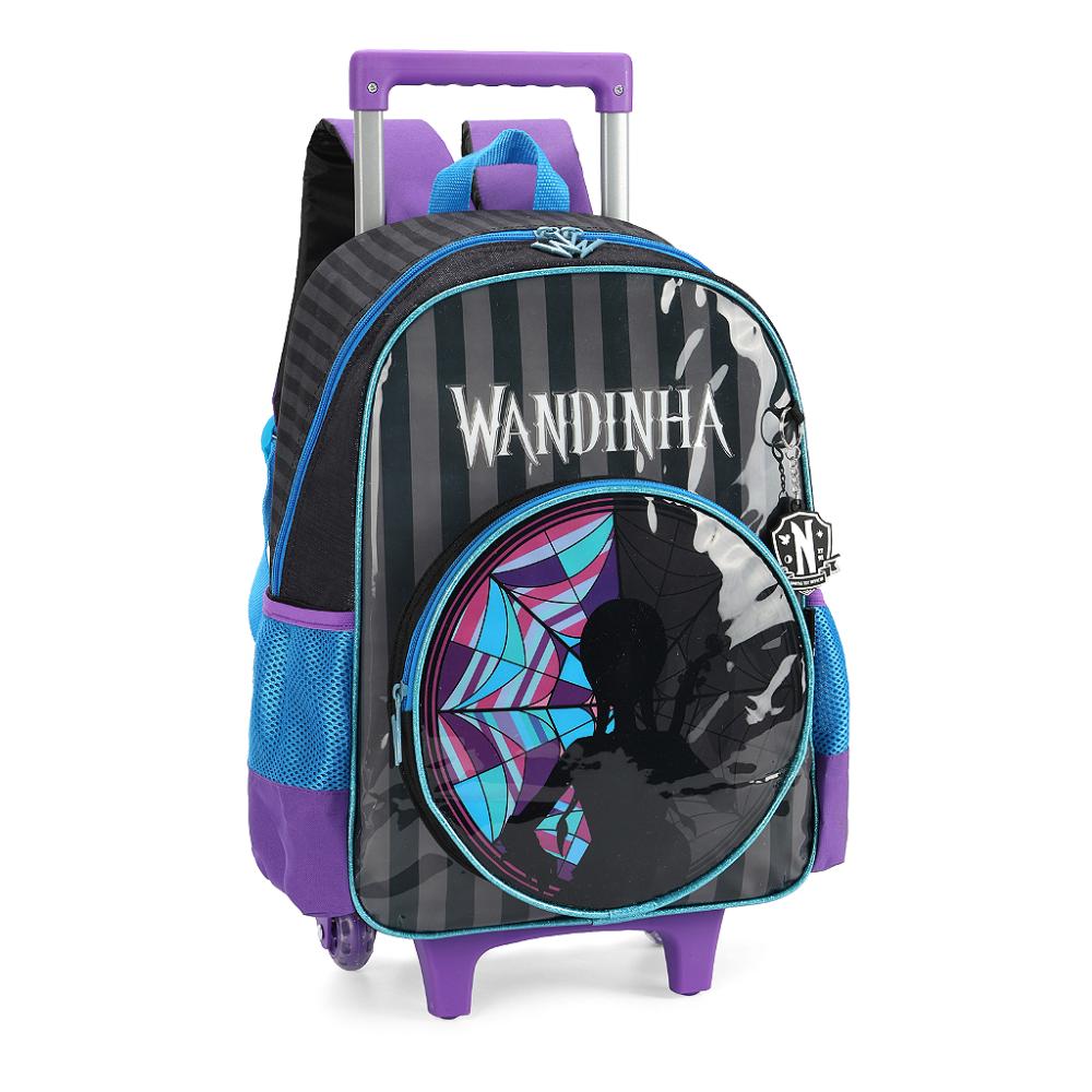 Encontraproduto.com.br - Mochila de Rodinhas Com Alça Luxcel Wandinha Preto