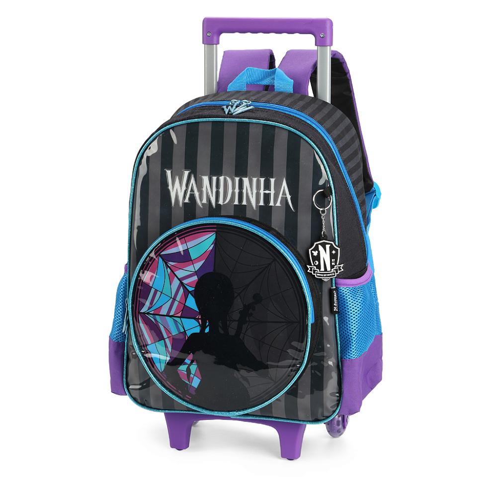 Encontraproduto.com.br - Mochila de Rodinhas Com Alça Luxcel Wandinha Preto