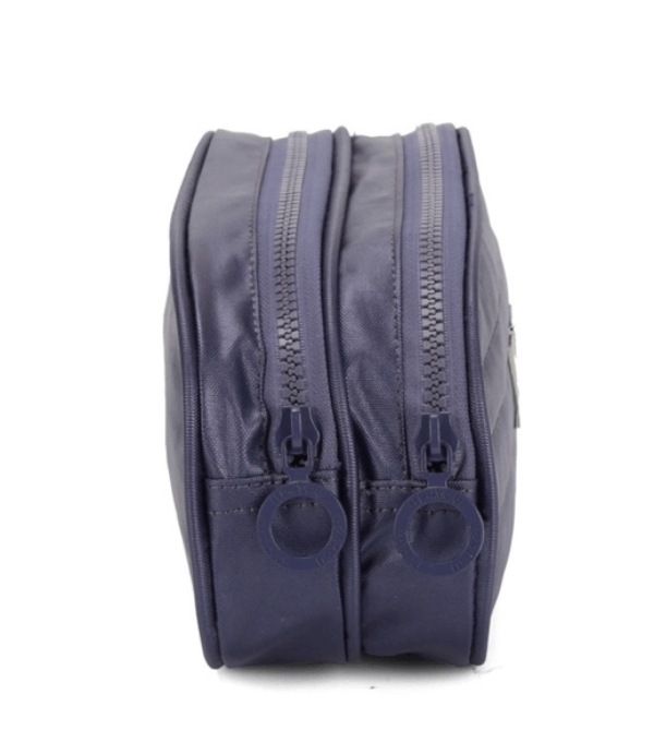Encontraproduto.com.br - Estojo Escolar Duplo Crinkle Azul Up4you - Luxcel