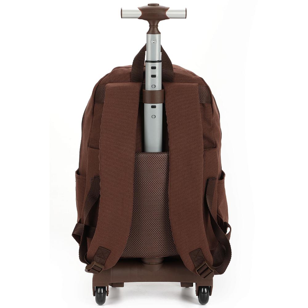 Encontraproduto.com.br - Mochila de Rodinhas Com Alça Luxcel Happy Potter Marrom