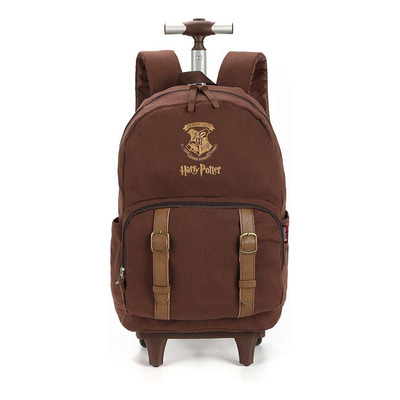 Encontraproduto.com.br - Mochila de Rodinhas Com Alça Luxcel Happy Potter Marrom