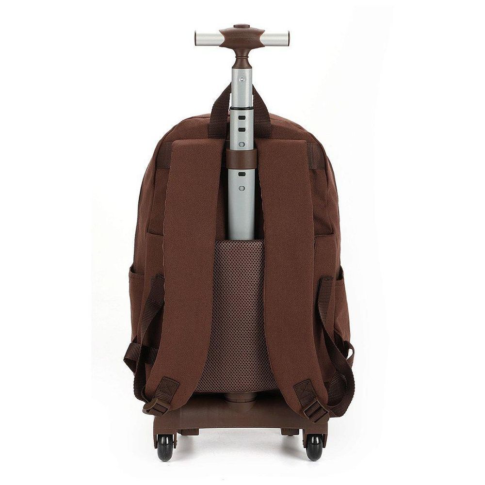 Encontraproduto.com.br - Mochila de Rodinhas Com Alça Luxcel Happy Potter Marrom