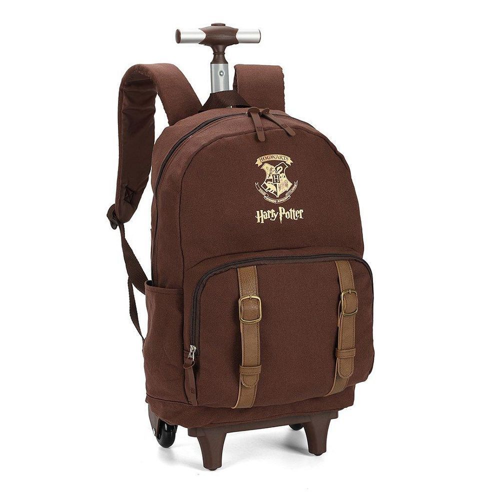 Encontraproduto.com.br - Mochila de Rodinhas Com Alça Luxcel Happy Potter Marrom