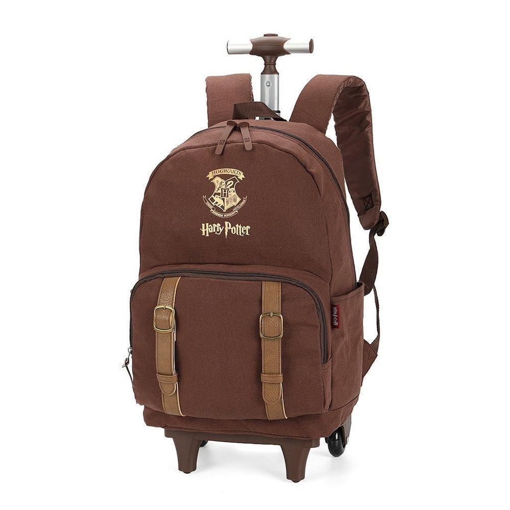 Encontraproduto.com.br - Mochila de Rodinhas Com Alça Luxcel Happy Potter Marrom