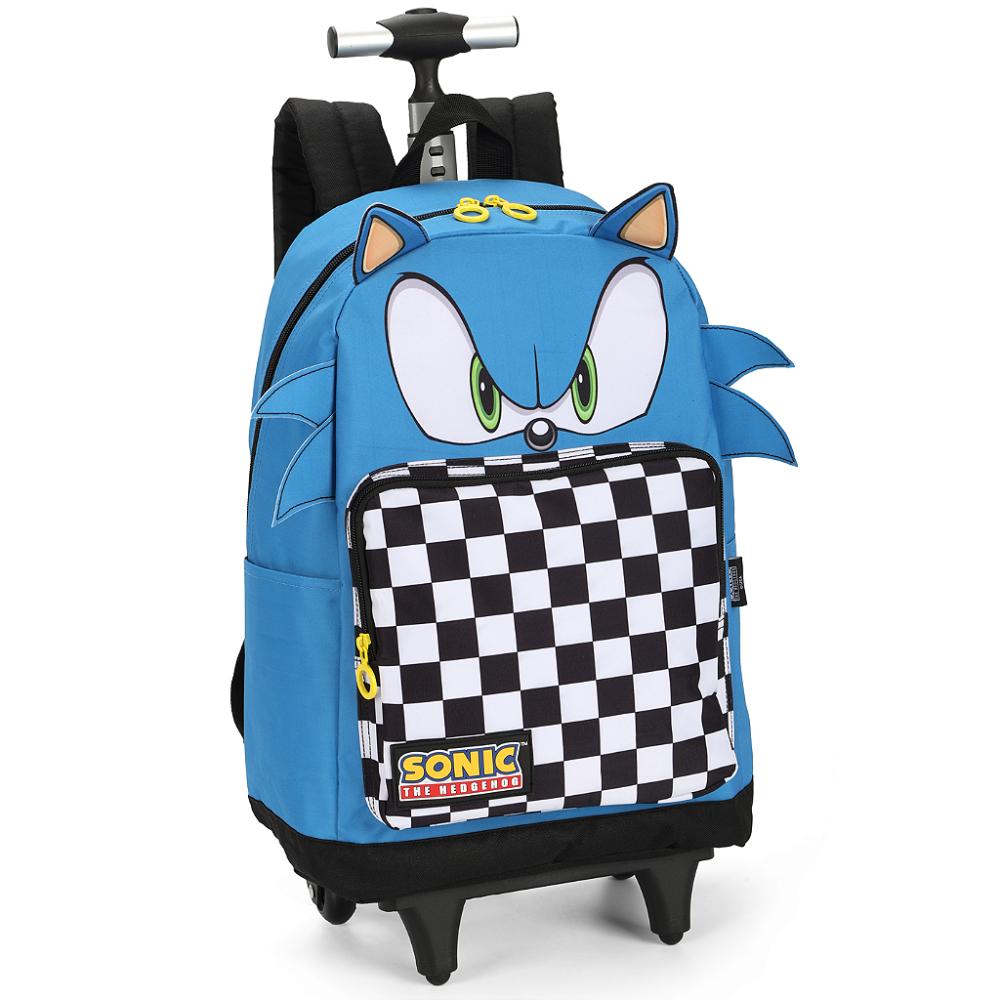 Encontraproduto.com.br - Mochila de Rodinhas Com Alça Luxcel Sonic Azul