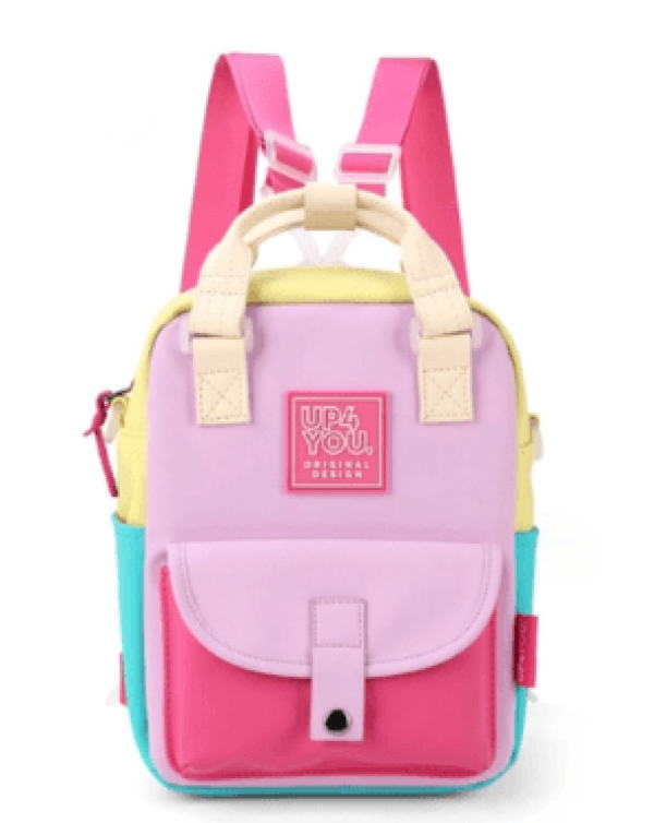 Encontraproduto.com.br - MOCHILA JUVENIL FEMININA UP4YOU COLORIDA MS46555UP-RA MAXLOG