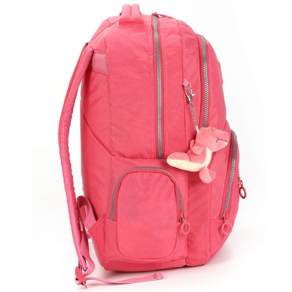 Encontraproduto.com.br - Mochila de Costas 18 Pol Luxcel Up4You Crinkle Salmão