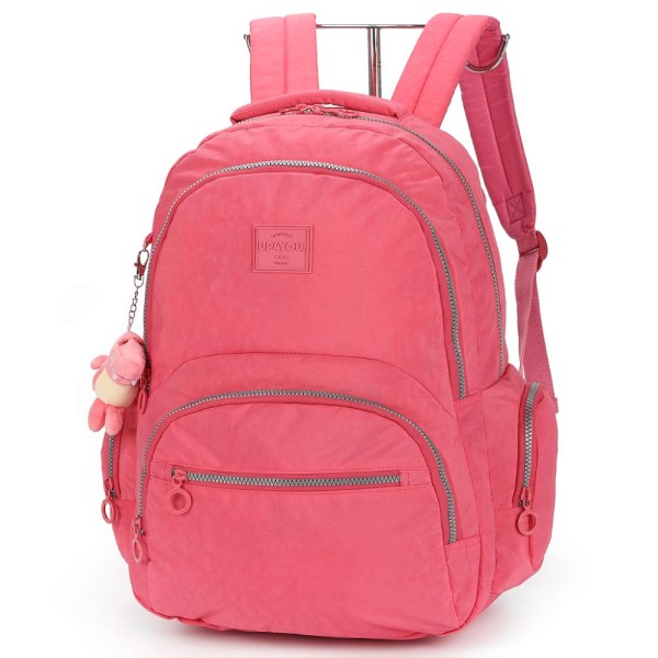 Encontraproduto.com.br - Mochila de Costas 18 Pol Luxcel Up4You Crinkle Salmão