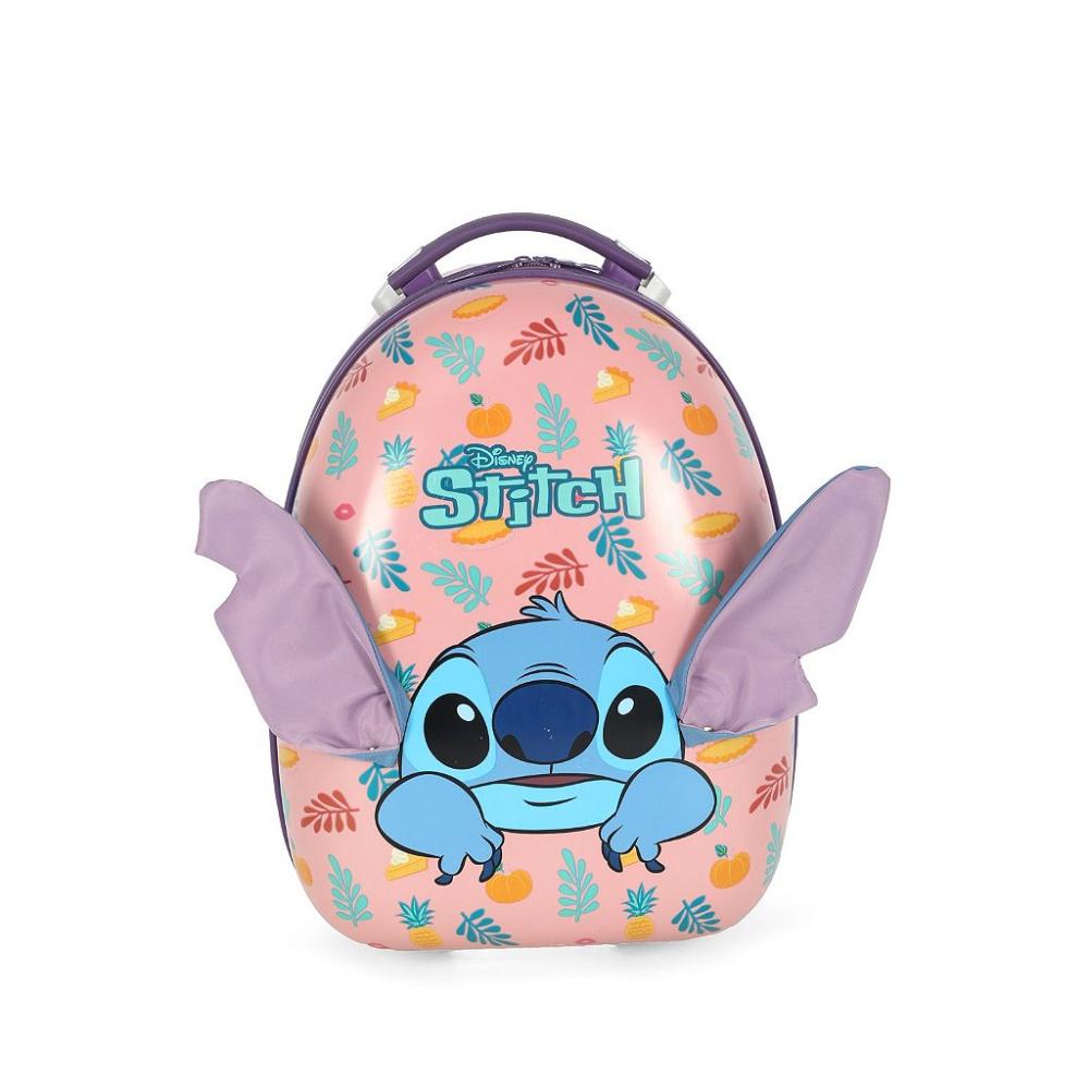 Encontraproduto.com.br - Mochila de Costas Com Patinete Luxcel Stitch Violeta