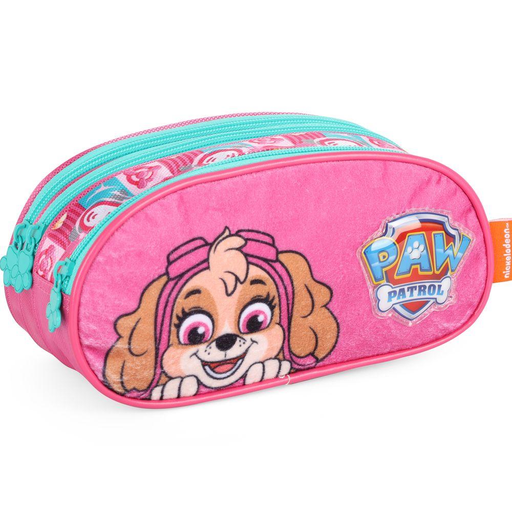 Encontraproduto.com.br - Estojo Escolar Luxcel Patrulha Canina Rosa