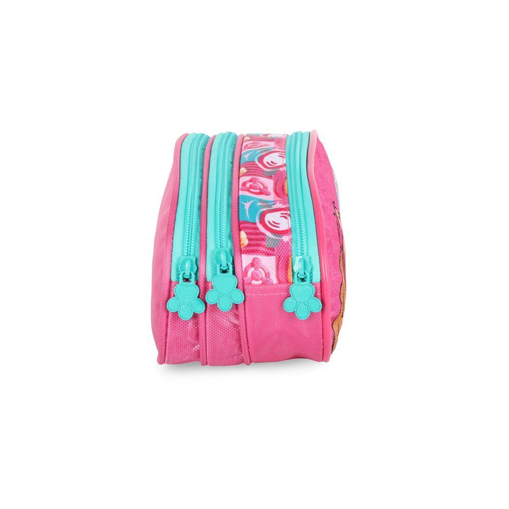 Encontraproduto.com.br - Estojo Escolar Luxcel Patrulha Canina Rosa