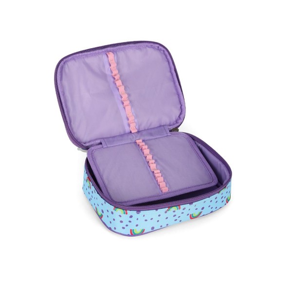 Encontraproduto.com.br - Estojo Box 100 Pens Luxcel Up4You Unicórnio Violeta