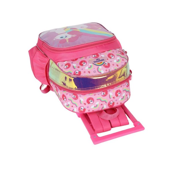 Encontraproduto.com.br - Mochila de Rodinhas Com Alça Luxcel Up4You Unicórnio Pink