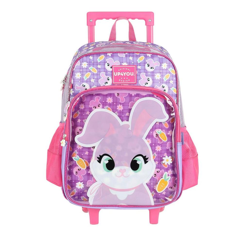 Mochila de Rodinhas Sem alça Luxcel Up4You Coelhinha Violeta