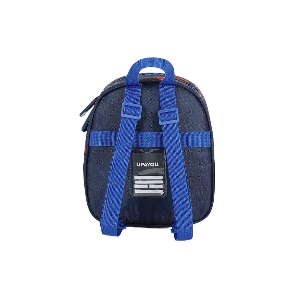 Encontraproduto.com.br - Lancheira Escolar Luxcel Up4You Game Azul e Preto