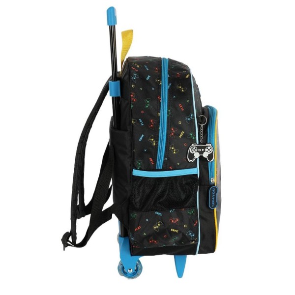 Encontraproduto.com.br - Mochila de Rodinhas Com Alça Luxcel Up4You Gamer Preto