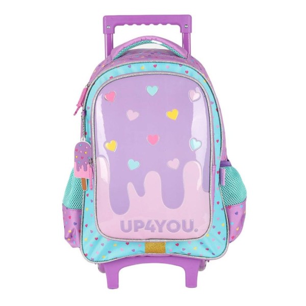 Mochila de Rodinhas Sem alça Luxcel Up4You Sorvete Violeta