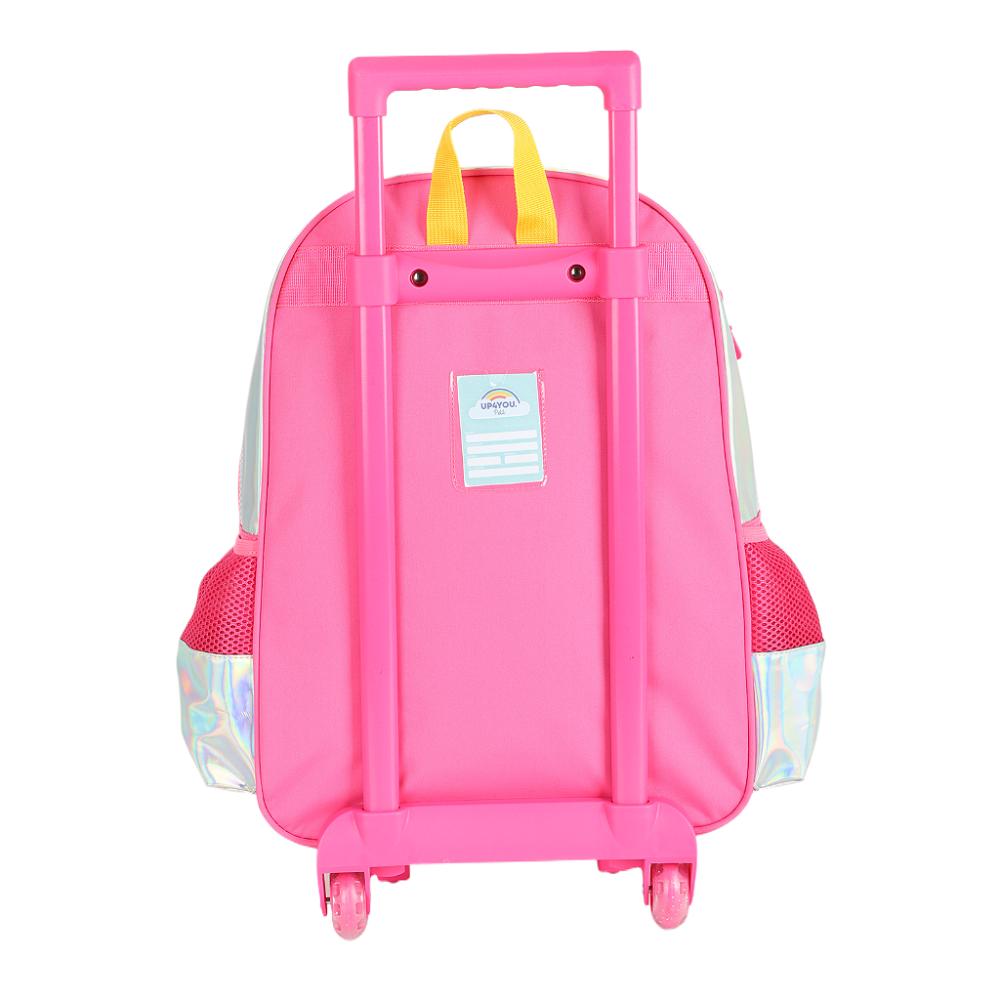 Encontraproduto.com.br - Mochila de Rodinhas Sem Alça Luxcel Up4You ArcoIris Prata