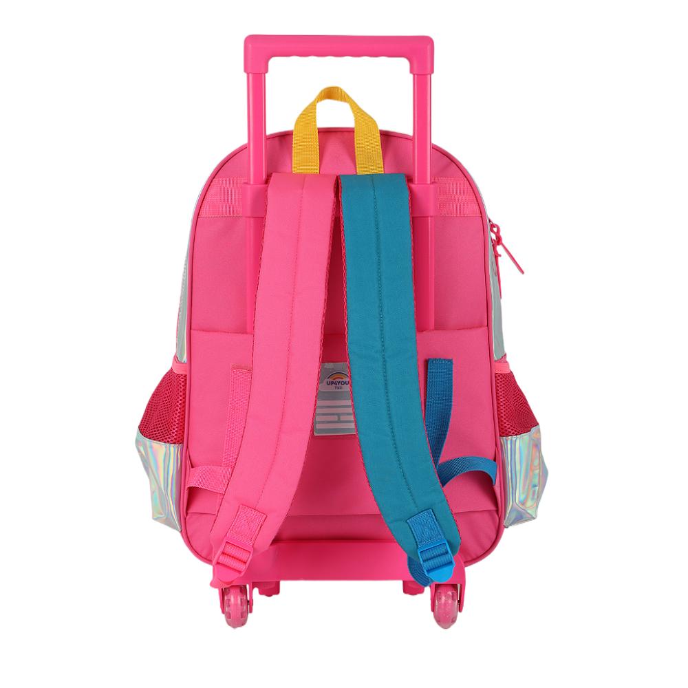 Encontraproduto.com.br - Mochila de Rodinhas Com Alça Luxcel UP4You ArcoIris Prata