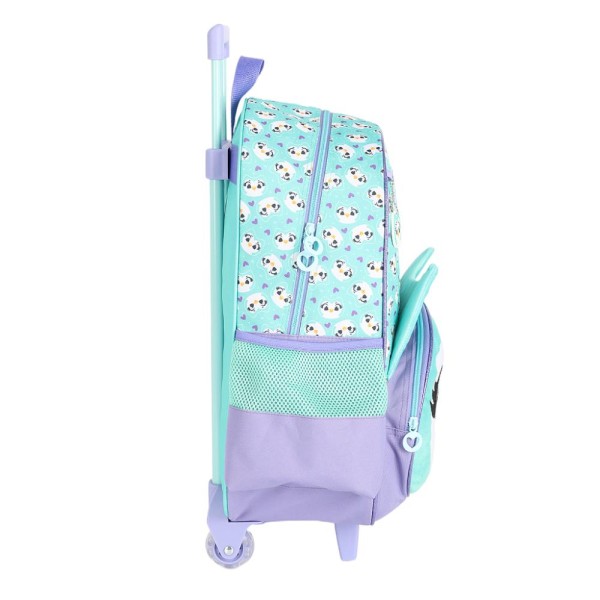 Encontraproduto.com.br - Mochila de Rodinhas Sem Alça Luxcel Up4You Coruja Verde
