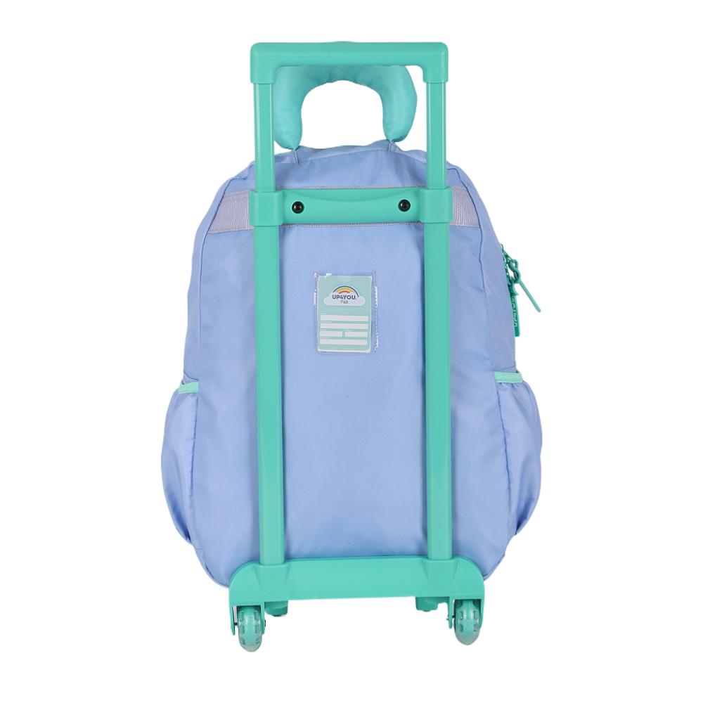 Encontraproduto.com.br - Mochila de Rodinhas Sem Alça Luxcel Up4You Pompom Lilás