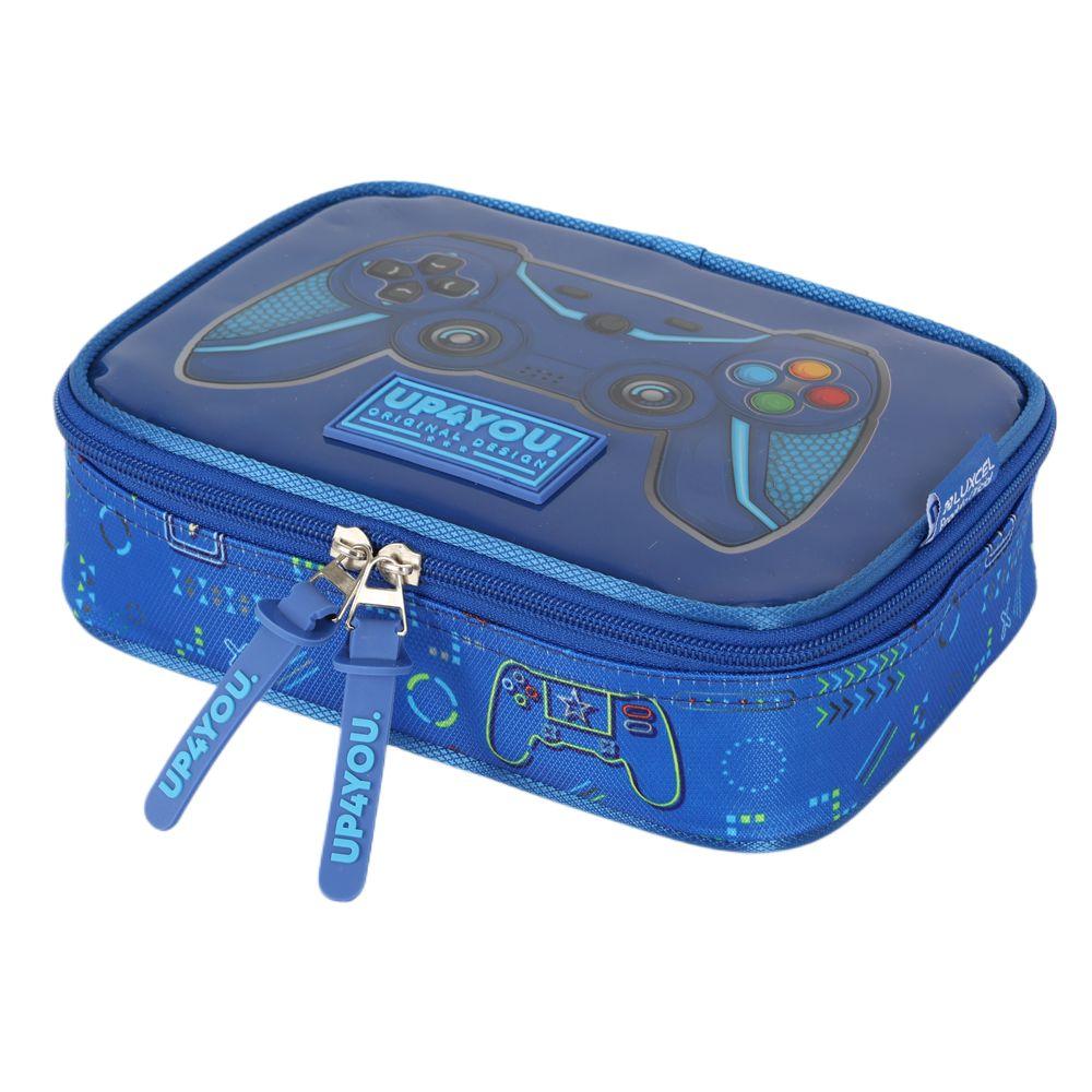Estojo Box 100 Pens Luxcel Up4You Gamer Azul