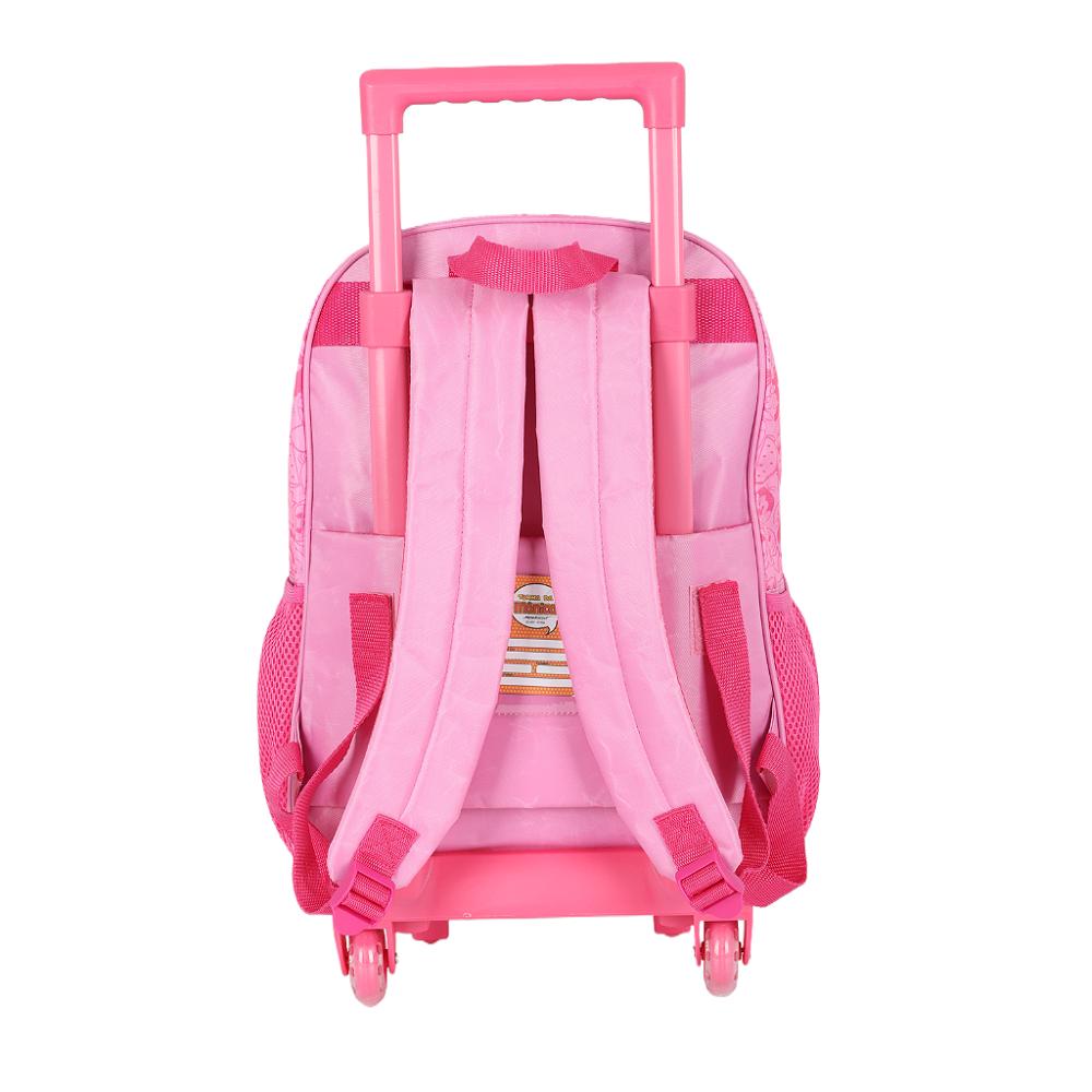 Encontraproduto.com.br - Kit Mochila Rodinhas e Lancheira Luxcel Turma da Mônica Rosa