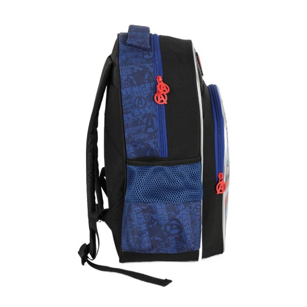 Encontraproduto.com.br - Mochila de Costas Luxcel Avengers Azul