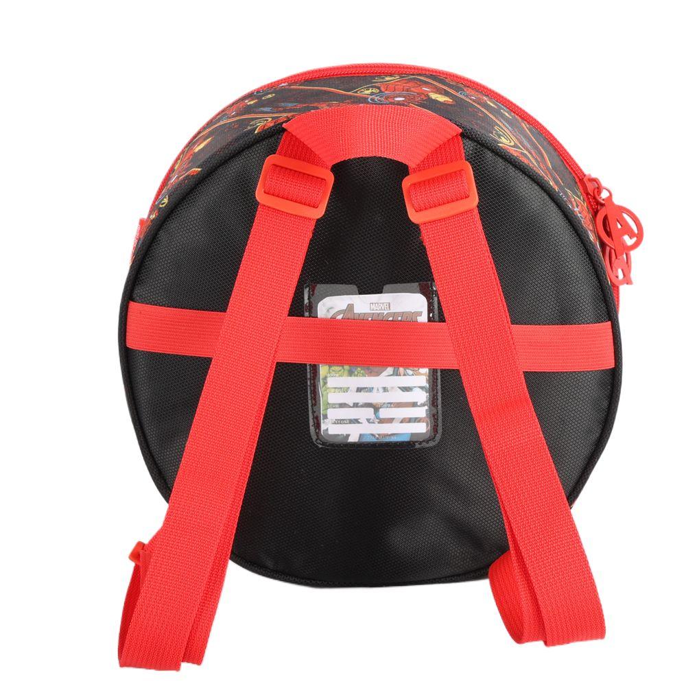 Encontraproduto.com.br - Lancheira Escolar Luxcel Avengers Redonda Vermelho