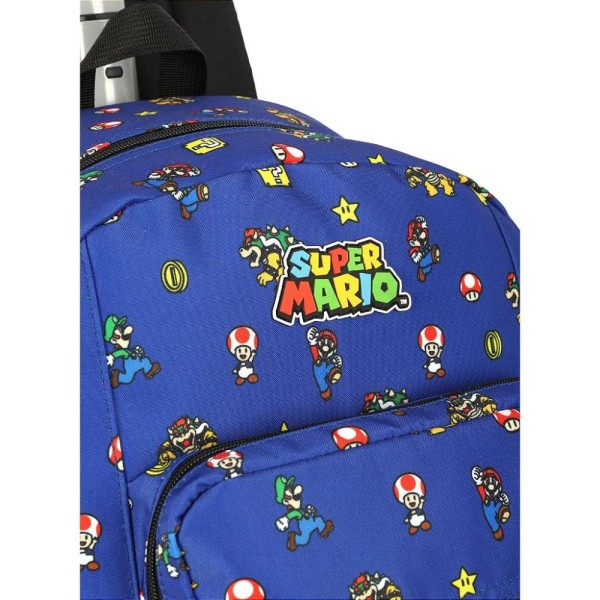 Encontraproduto.com.br - Mochila de Rodinhas Com Alça Luxcel Super Mario Azul