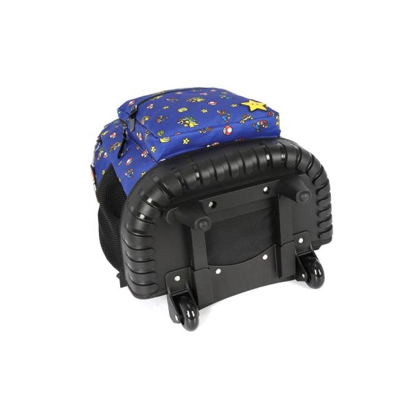 Encontraproduto.com.br - Mochila de Rodinhas Com Alça Luxcel Super Mario Azul