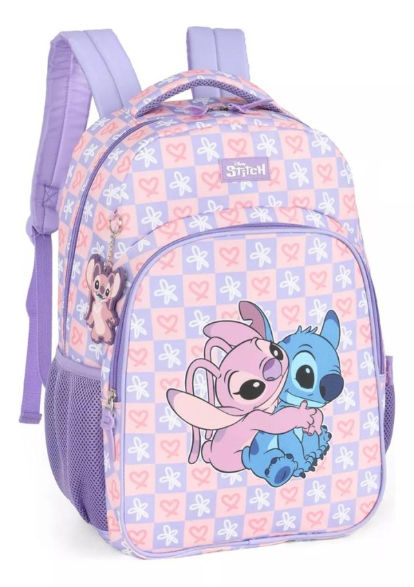 Encontraproduto.com.br - MOCHILA INFANTIL STITCH LILAS MS47740SC-LI MAXLOG
