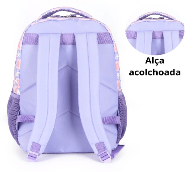 Encontraproduto.com.br - MOCHILA INFANTIL STITCH LILAS MS47740SC-LI MAXLOG