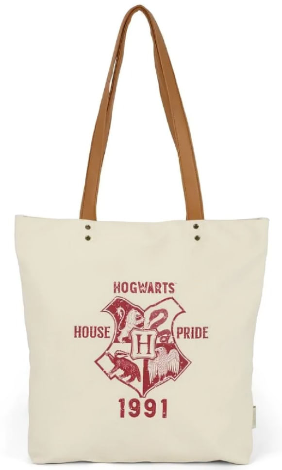 Bolsa Com Alça Shopping Bag Harry Potter Vinho Luxcel