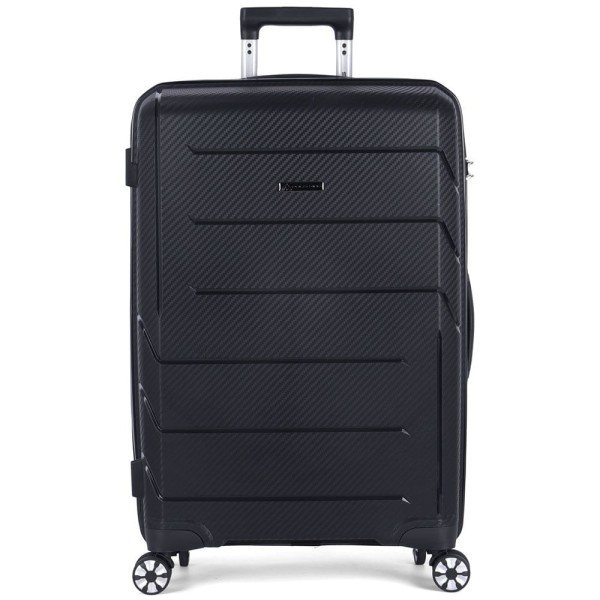 Mala de Viagem Luxcel Média Polo King Preto MF10470PK-M