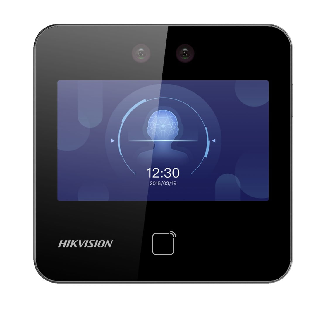 Encontraproduto.com.br - Terminal De Acesso Hikvision Reconhecimento Facial E Cartão LCD 4 (MP)
