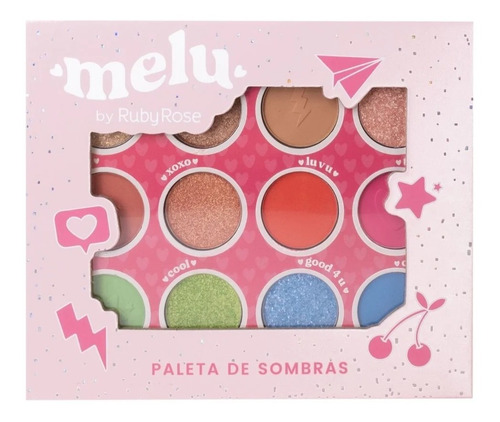Encontraproduto.com.br - Paleta De Sombras Ruby Rose Young Love HB1072