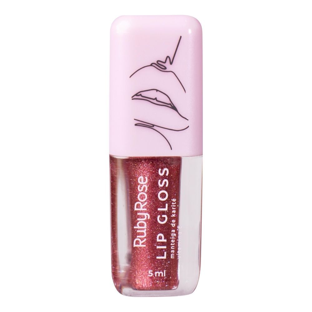 Encontraproduto.com.br - Lip Gloss Ruby Rose Shooting Star 5ml