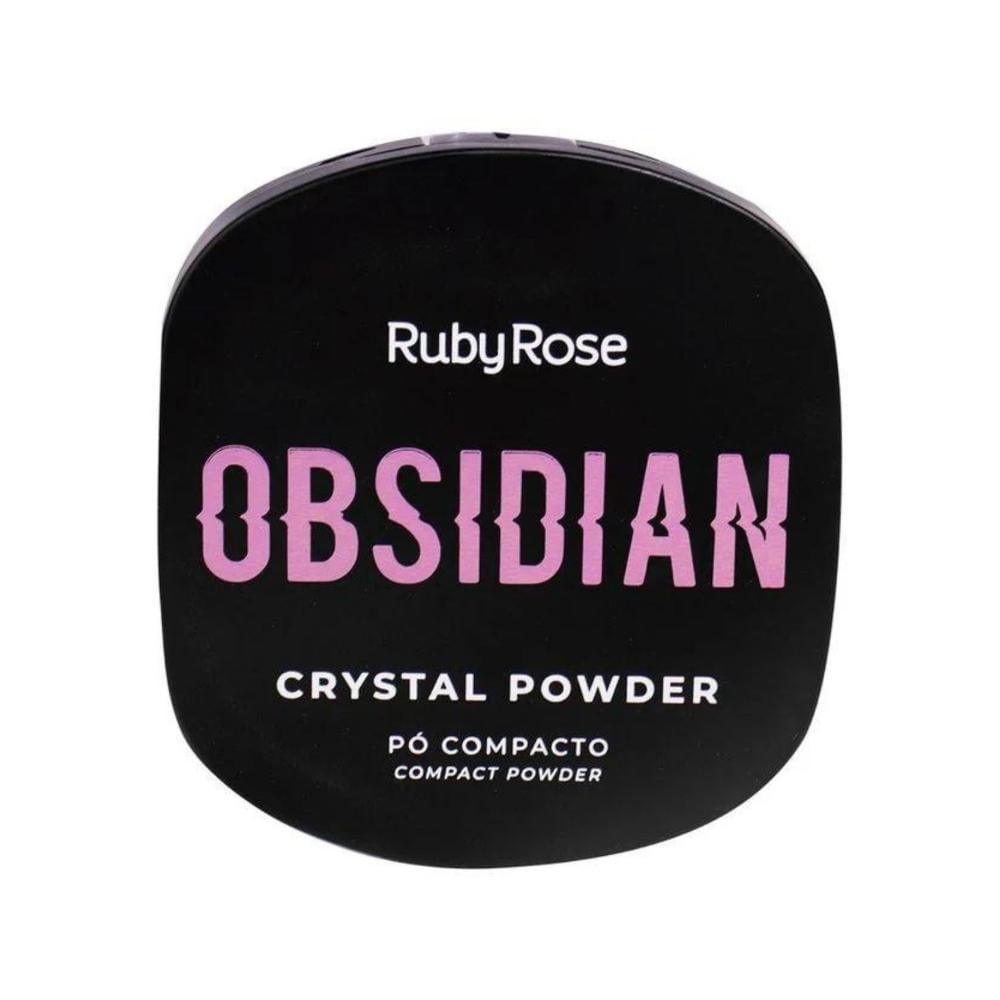 Encontraproduto.com.br - Base De Maquiagem Em Pó Ruby Rose Obsidian Hb180010 Ruby Rose Tom Marrom - 9.6ml 43g