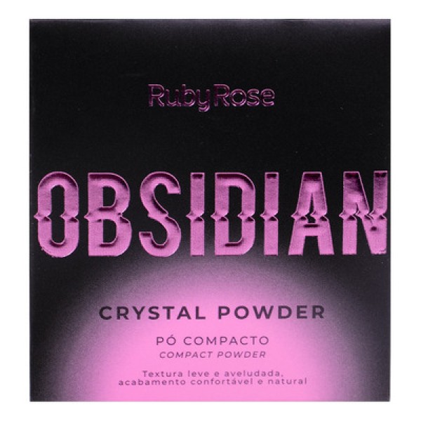 Base De Maquiagem Em Pó Ruby Rose Obsidian Hb180010 Ruby Rose Tom Marrom - 9.6ml 43g