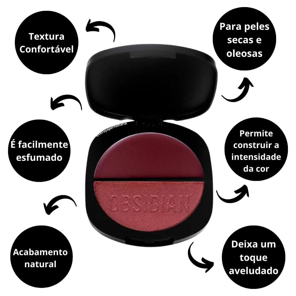 Encontraproduto.com.br - Blush Duo Ruby Rose - Obsidian Gemini