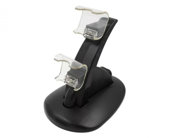 Carregador Suporte Para 2 Controles Ps4 Com Cabo Usb