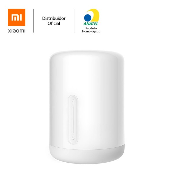 Encontraproduto.com.br - Abajur de cabeceira LED Mi Bedside Lamp 2 Xiaomi, Wi-Fi, APP, Cor Temperatura 1700K-6500K, Branco