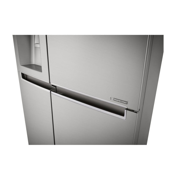 Encontraproduto.com.br - Geladeira LG Smart Side By Side Door In Door 601L Aço Escovado 110V GS65SDN