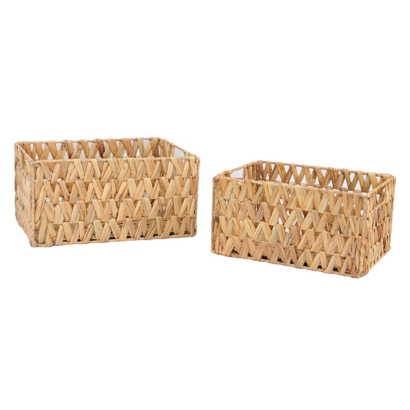 Encontraproduto.com.br - Conjunto de Cestos Decorativos Fibra Natural Members Mark