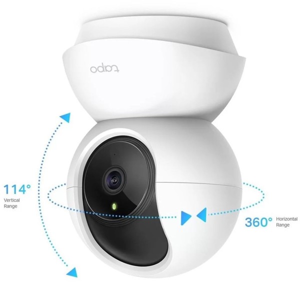 Encontraproduto.com.br - Câmera de Segurança Panorâmica TP Link 360° Wi-fi Branco C200
