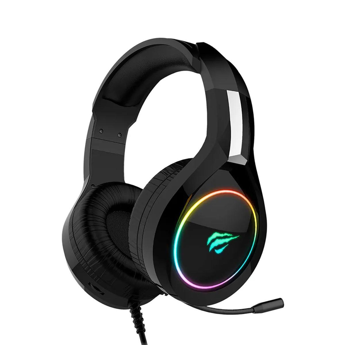 Encontraproduto.com.br - Headset Gamer Havit H2232D RGB Microfone Flexível Preto (MP)