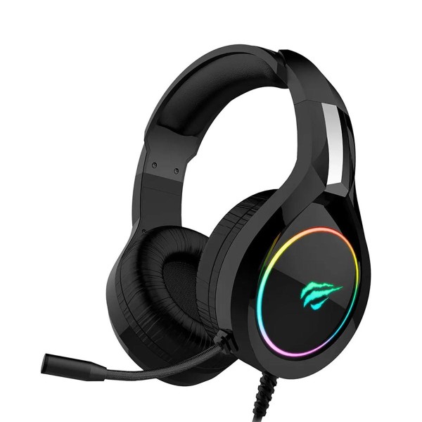 Encontraproduto.com.br - Headset Gamer Havit H2232D RGB Microfone Flexível Preto (MP)